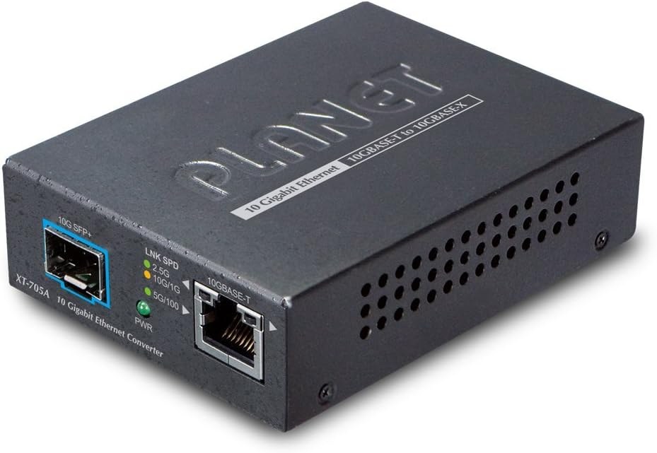 Planet XT-705A 10000 Mbit/s IEEE 802.3ab IEEE 802.3ae IEEE 802.3an IEEE 802.3bz IEEE 802.3u IEEE 802.3x 2.5 Gigabit Ethernet 5 Gigabit Ethernet 10 Gigabit Ethernet Fast Ethernet Gigabit Ethernet 10GBASE-X Full Half Cat5 Cat5e Network Equipment