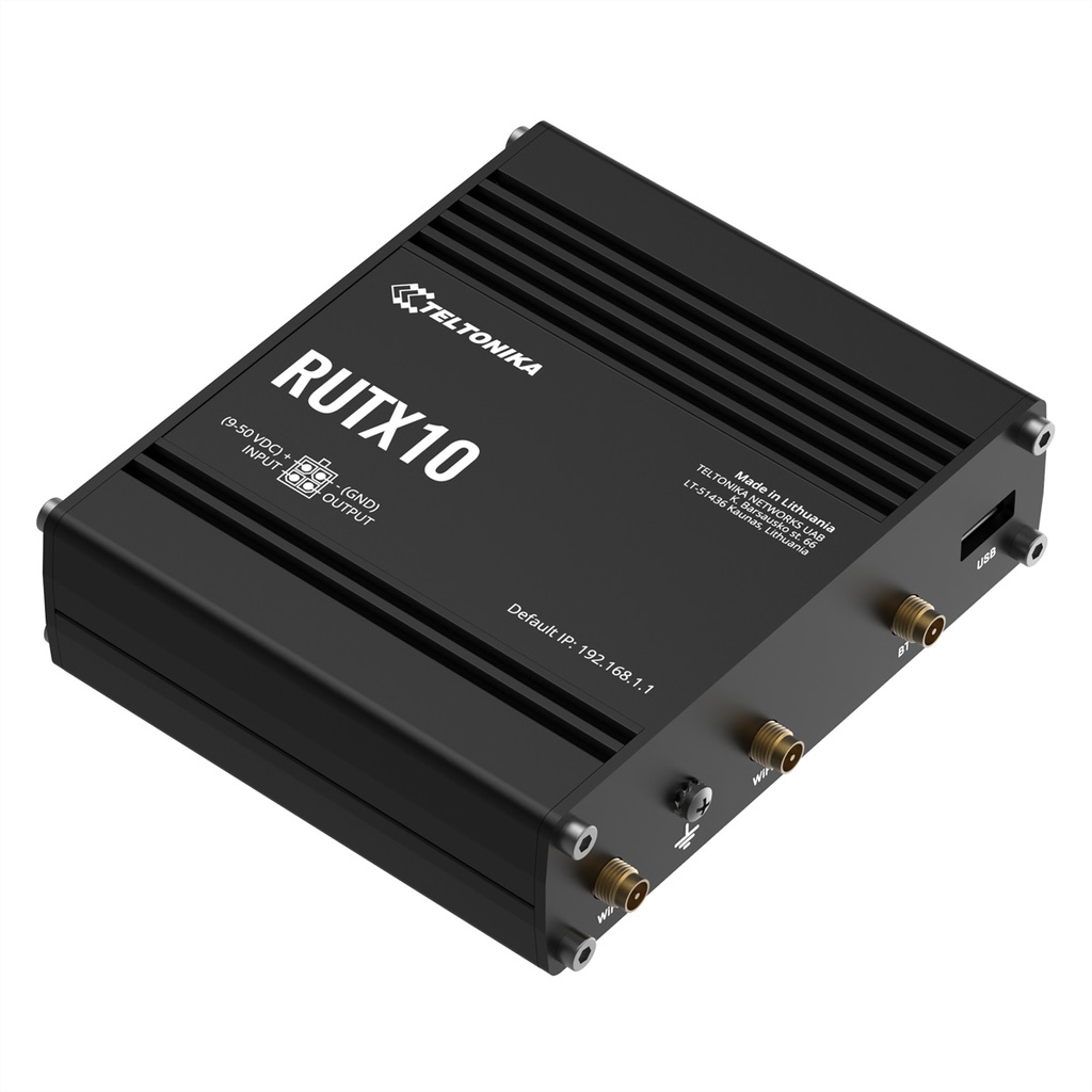 Teltonika RUTX10 Wi-Fi 5 (802.11ac) Dual-band (2.4 GHz 5 GHz) Ethernet LAN gray Network Equipment