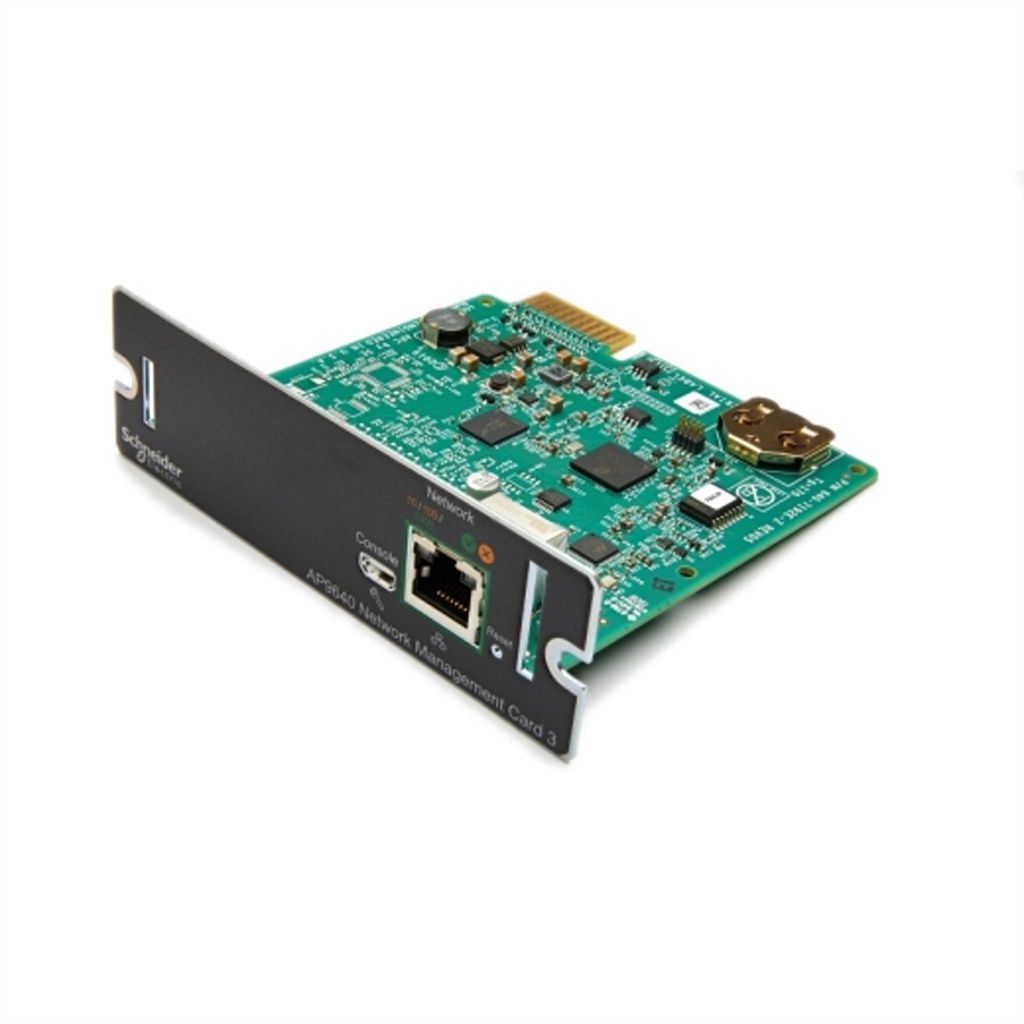 APC AP9640 Smart-UPS Network Management Card (gen3) Network management card SmartSlot 12.1 mm 11.4 mm 38 mm 80 g Network Accessories