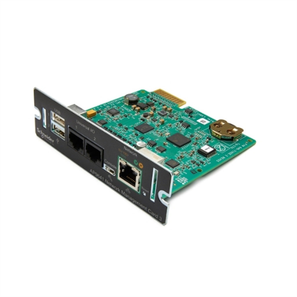 APC AP9641 Smart-UPS Network Management Card (gen3) with environmental monitoring Network management card SmartSlot 12.1 mm 11.4 mm 38 mm 90 g Network Accessories