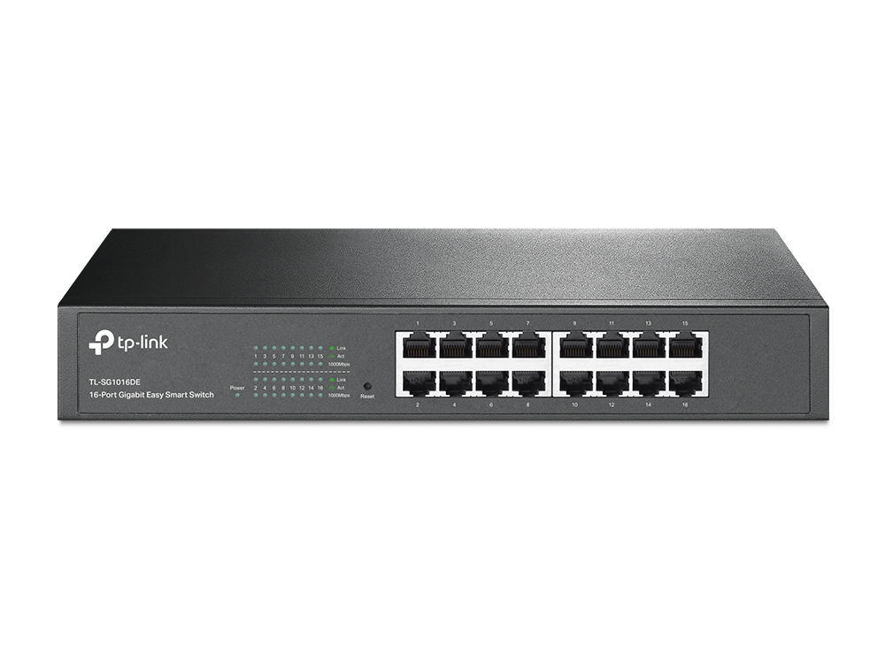 TP-LINK TL-SG1016DE Easy Smart Switch 16× Switch Copper Wire Network Equipment