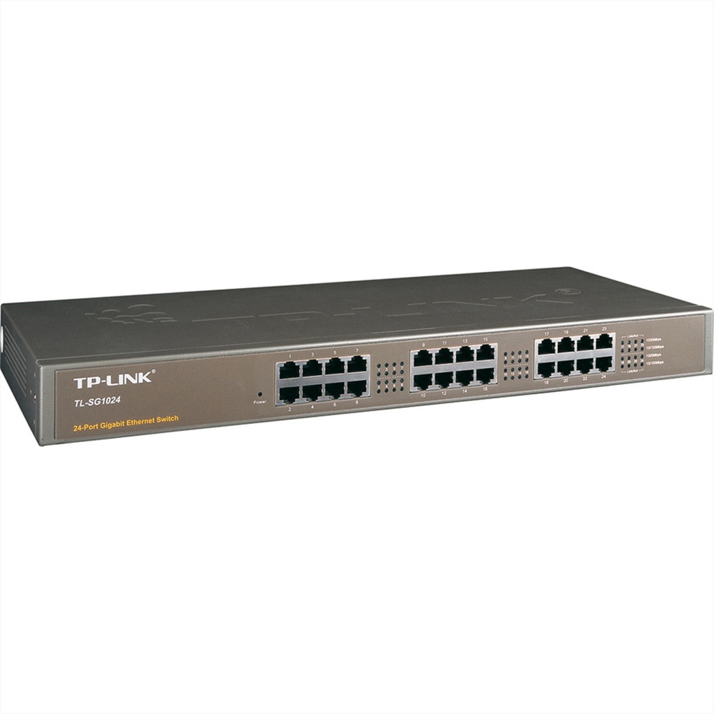 TP-LINK TL-SG1024 Unmanaged Gigabit Ethernet (10/100/1000) Full duplex Rack mounting Network Equipment