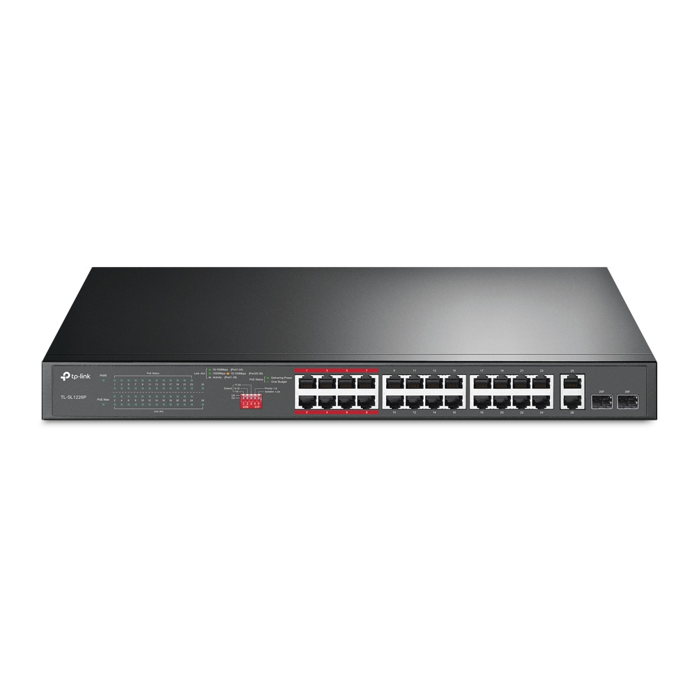 TP-LINK Switch TL-SL1226P PoE Switch Copper Wire Network Equipment