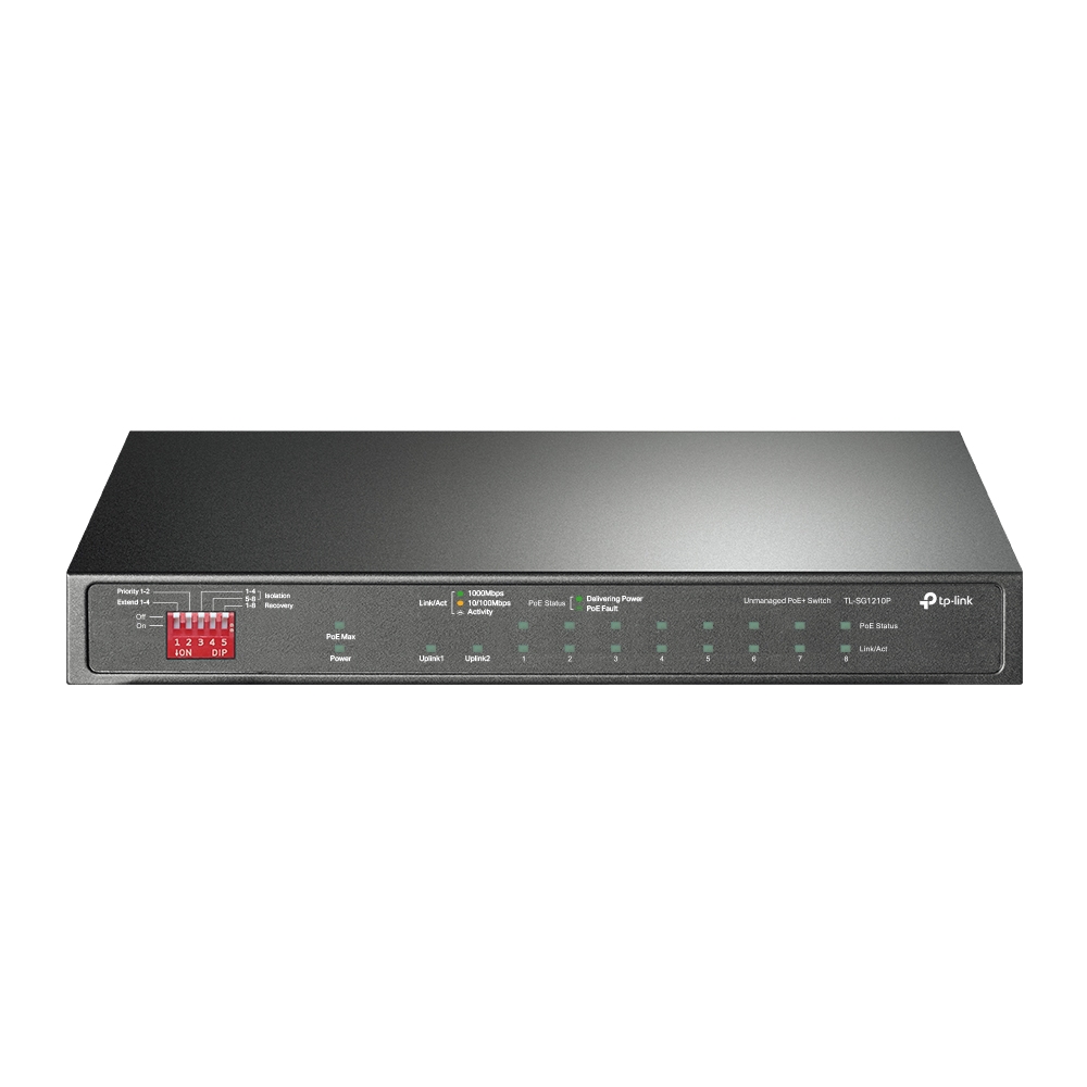 TP-LINK Switch TL-SG1210P PoE Switch Copper Wire Network Equipment