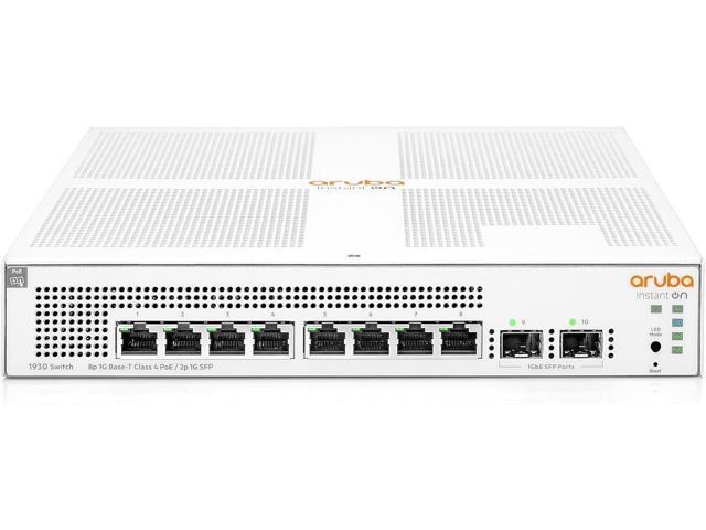 HPE IOn 1930 8G 2SFP 12 Instant On 1930 Switch Fiber Optic Network Equipment