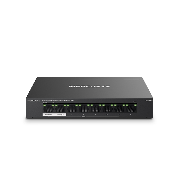 Mercusys MS108GP desk-top Switch PoE+ Switch 1 GBps Network Equipment