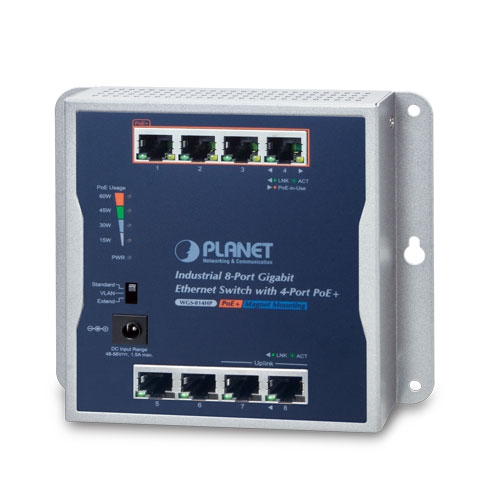 Planet Industrial Wall-mount Switch Switch Copper Wire Network Equipment