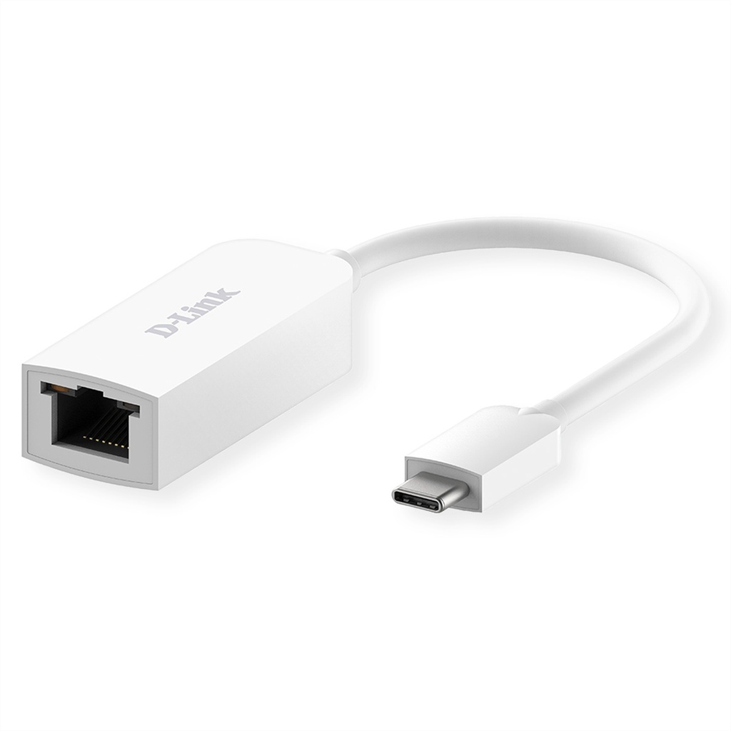 D-Link DUB-E250 USB-C 2.5G Ethernet Adapter Network Card 2,500 Mbps Interface Cards