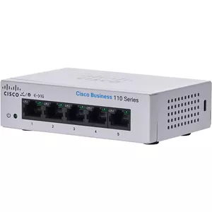 Cisco CBS110 Unmanaged L2 Gigabit Ethernet (10/100/1000) Full duplex Rack mounting 1U Network Equipment