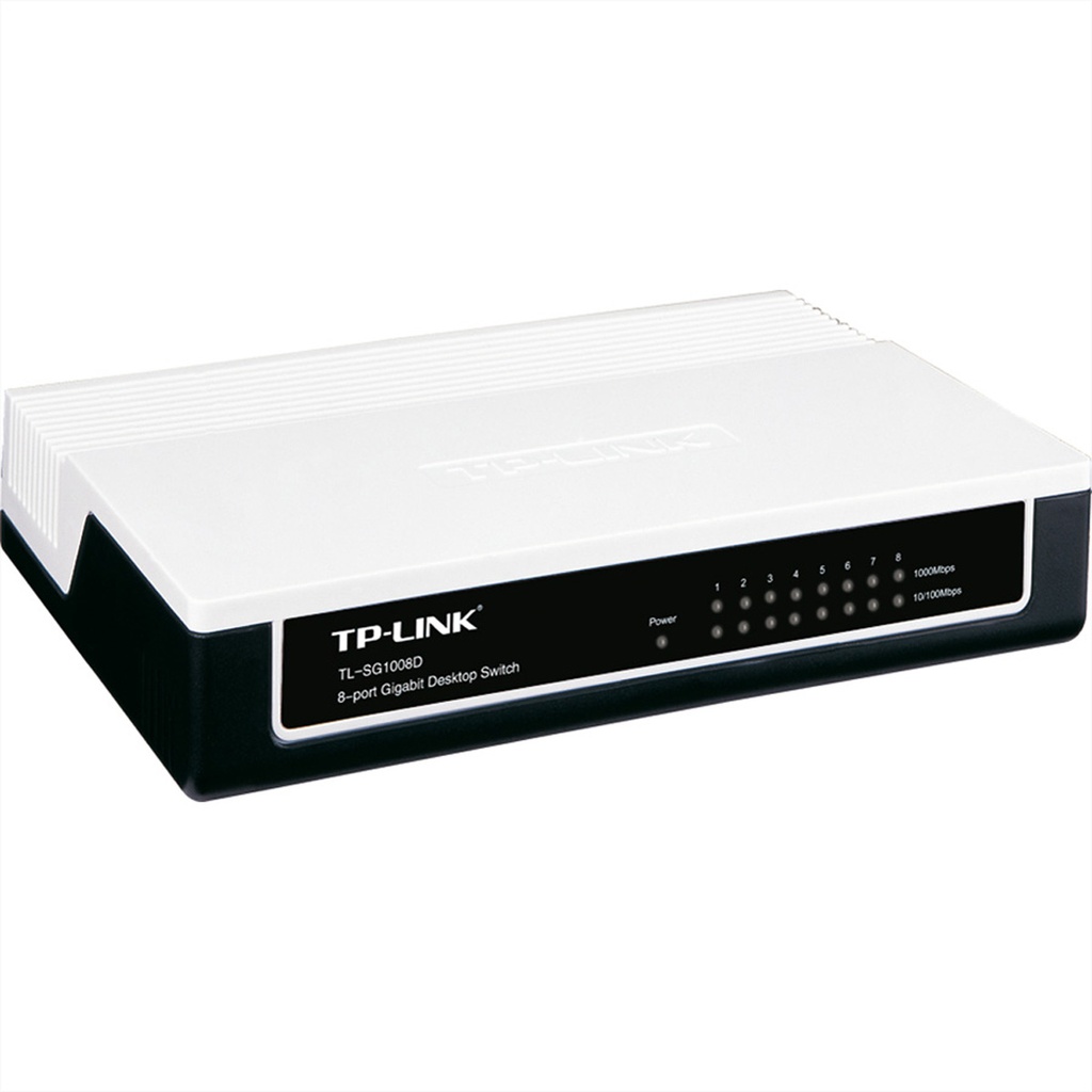 TP-LINK TL-SG1008D Unmanaged Gigabit Ethernet (10/100/1000) Full duplex Wall mountable Network Equipment