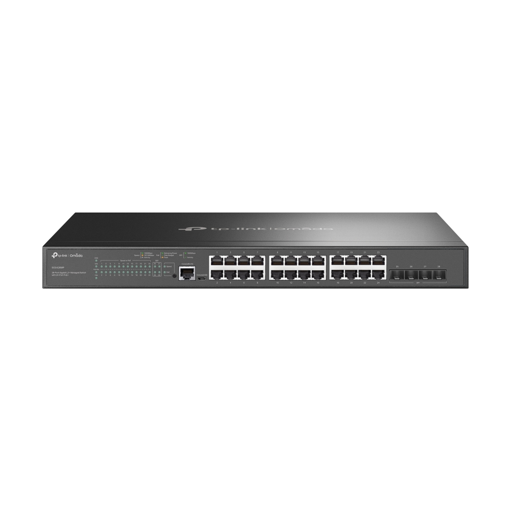 TP-LINK SG3428MP L2 Managed PoE+ Switch Switch Fiber Optic Network Equipment