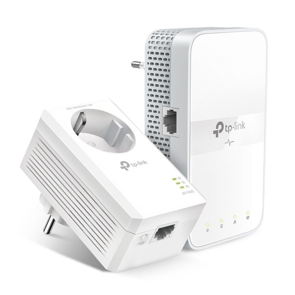 TP-LINK Tl-Wpa7617 Kit Av1000 Gigabit Powerline AC1200 Wi-Fi Kit Bridge Powerline Network Equipment