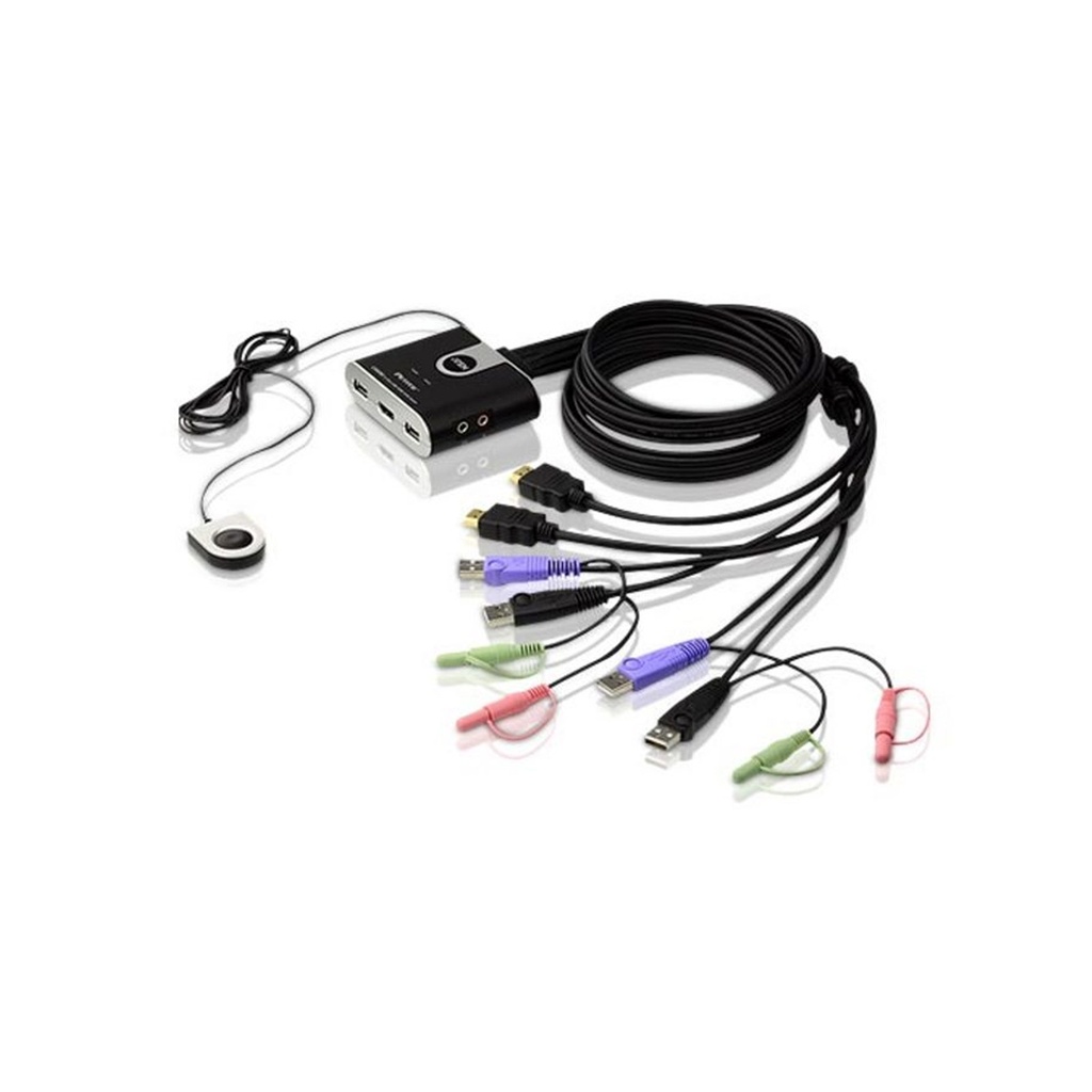 [1722513000] ATEN CS692 1920 x 1200 pixels 2.65 W Black KVM Switches