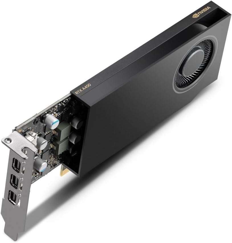 PNY NVIDIA A400 4 GB RAM PCIe 4.0 Smallbox • NVIDIA RTX A400 (Ampere Graphics Cards