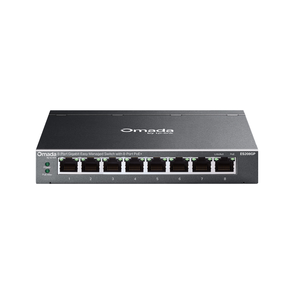 TP-LINK ES208GP Omada Easy Managed Switch 8× Switch 1 GBps Network Equipment