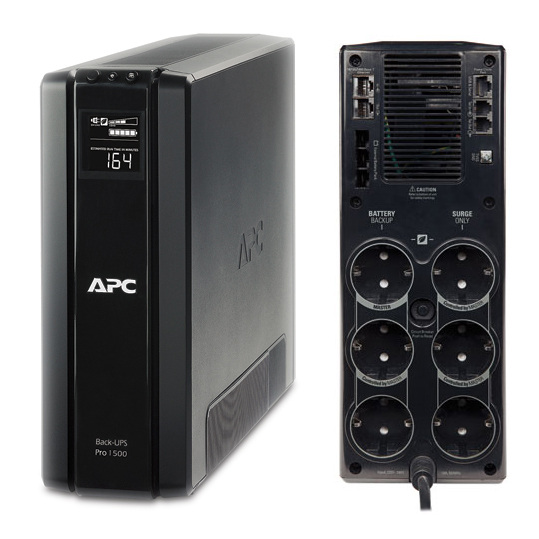 APC Back-UPS Pro Line-Interactive 1.5 kVA 865 W Sine 156 V 300 V Power Supplies