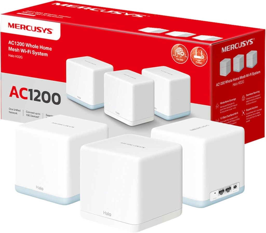 Mercusys Halo H80X 3-pack ax3000 Wi-Fi router Whole Home Mesh Wi-Fi 6 System Router Wi-Fi Network Equipment