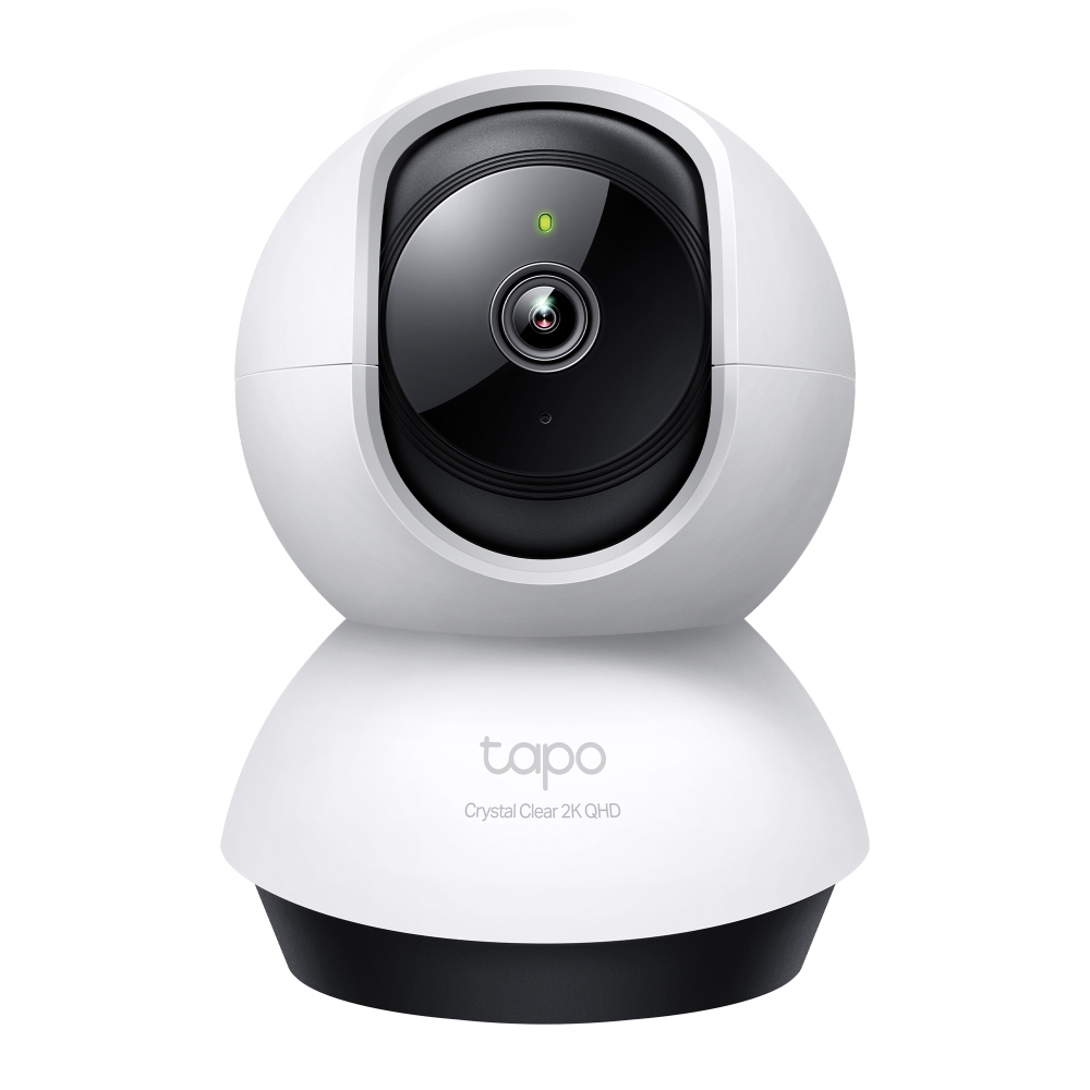 TP-LINK Tapo Pan/Tilt AI Home Security Wi-Fi Camera IP security camera Indoor Wireless Desk White Black Spherical Network Cameras