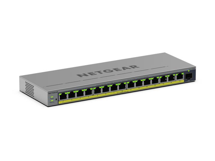 Netgear Easy Smart GS116EPP Switch 16 ports 1 x 0.1 GBps Network Equipment