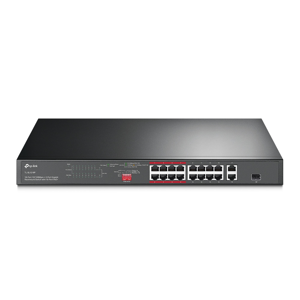 TP-LINK TL-SL1218P -+ Switch Copper Wire Network Equipment