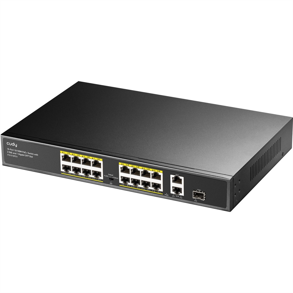 [14297147000] CUDY FS1018PS1 Fast Ethernet (10/100) Power over Ethernet (PoE) Rack mounting Network Equipment