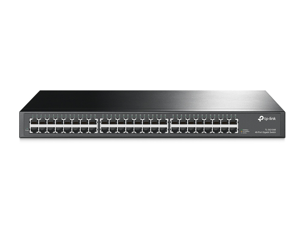 TP-LINK TL-SG1048 Unmanaged Gigabit Ethernet (10/100/1000) Rack mounting 1U Network Equipment