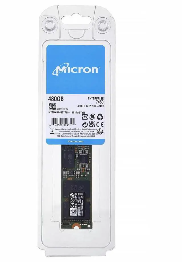 [14802958000] Micron 7450 PRO 480 GB M.2 SSDs