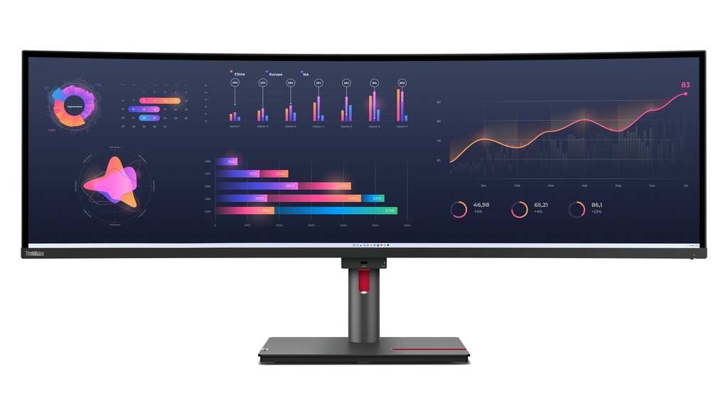 [15826967000] Lenovo ThinkVision P49w-30 49 inch Flat Screen 124.5 cm Monitors