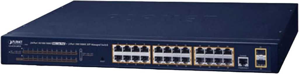 Planet 802.3at PoE+ Switch GS 4210 24P2S Switch Copper Wire Network Equipment