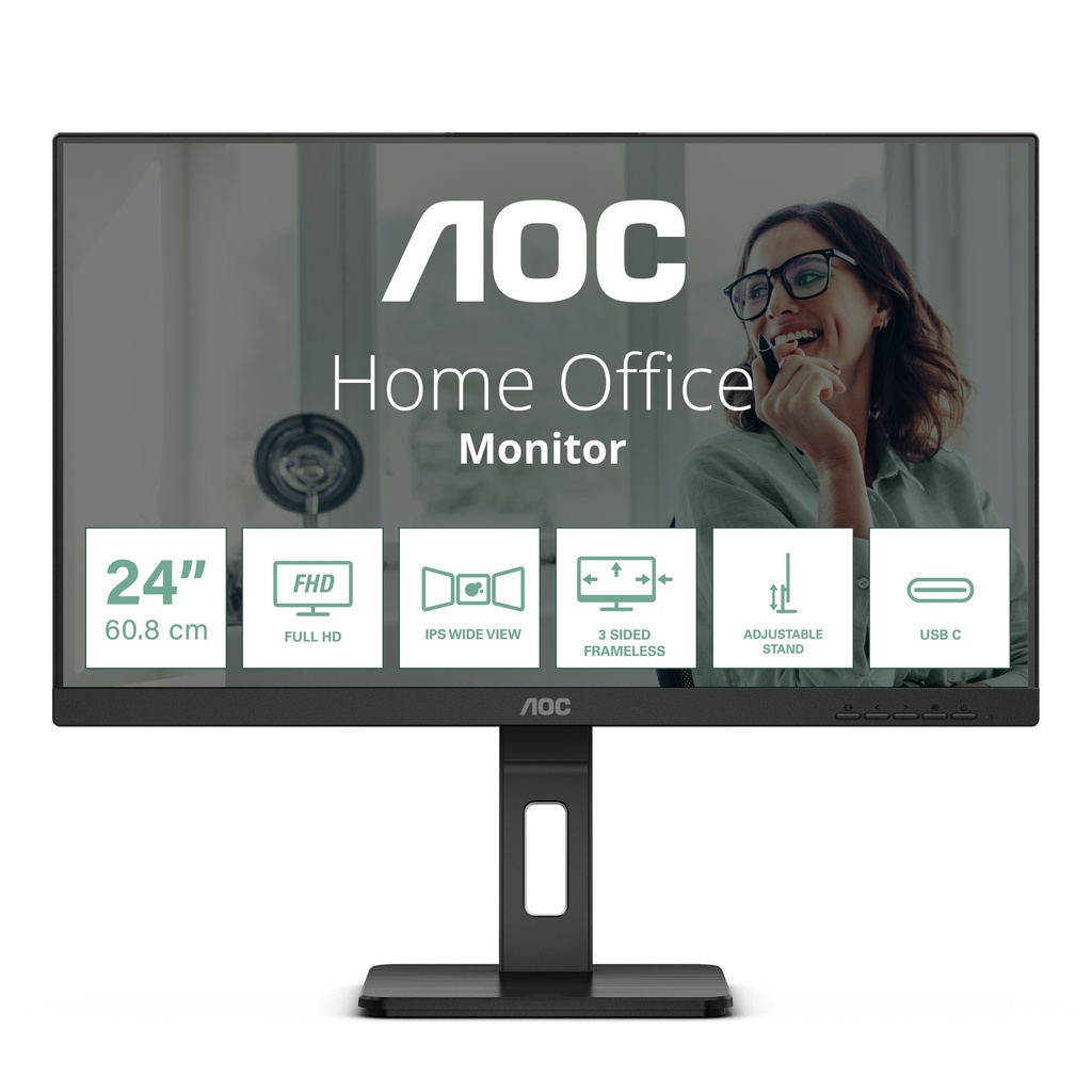 AOC 24P3CV 23.8-inch (23.8 inch) 1920 x 1080 pixels Full HD LED 4 ms Black Monitors