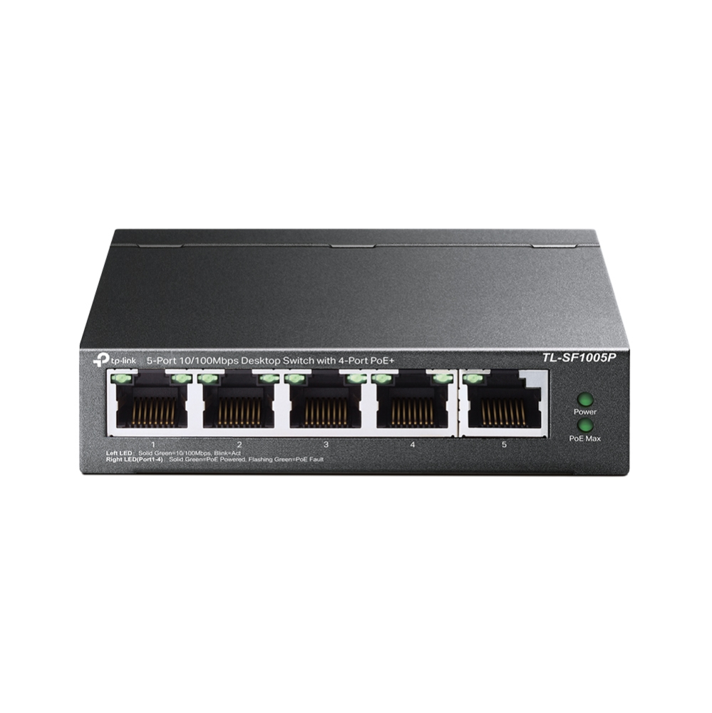 TP-LINK TL-SF1005P desk-top Switch 5× Switch 0.1 GBps Network Equipment