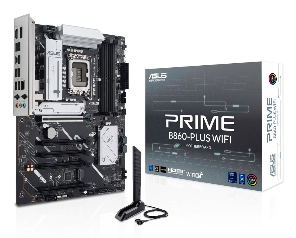 [20154089000] ASUS PRIME B860-PLUS Wi-Fi Motherboard ATX LGA 1851 Socket B860 chipset -... Intel Socket 1851 (Core Ultra 100&200 Motherboards