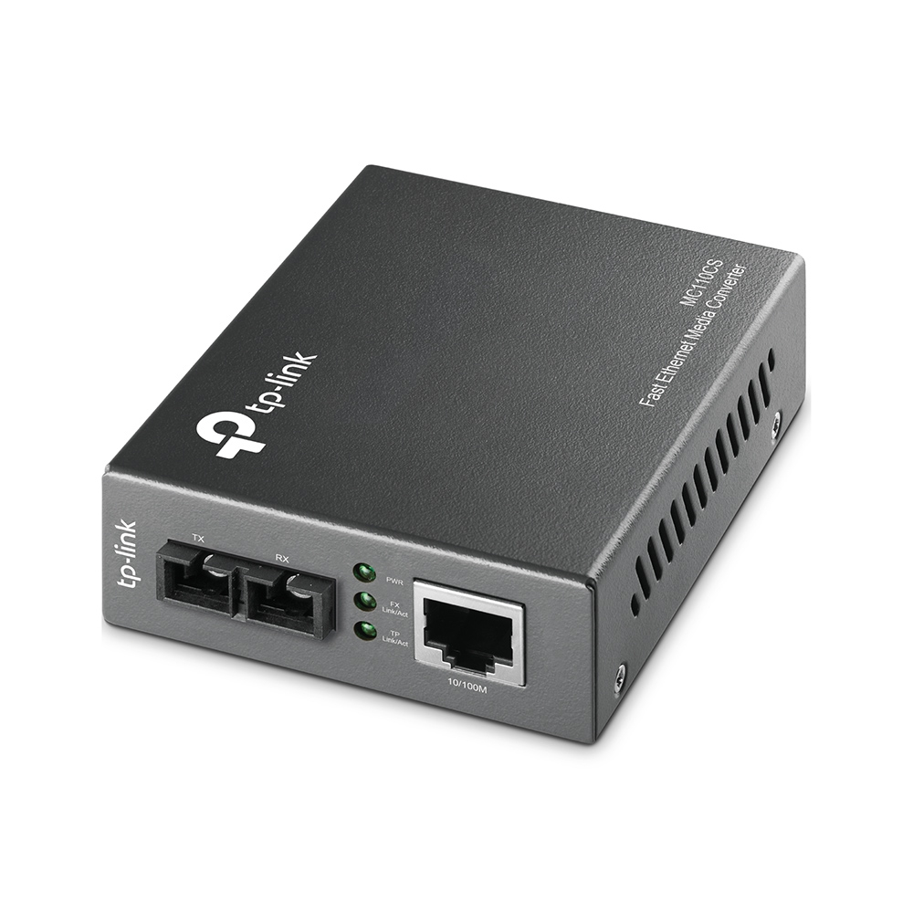 TP-LINK 10/100Mbps Single-mode Media Converter 1000 Mbit/s IEEE 802.3,IEEE 802.3u,IEEE 802.3x Gigabit Ethernet UTP 3 4 5e 5 SC Network Equipment