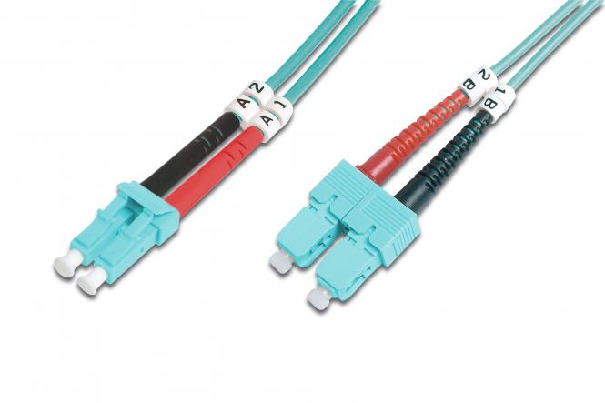 DIGITUS Fiber Optic Multimode Patch Cord, OM 3, LC SC Cables & Adapters