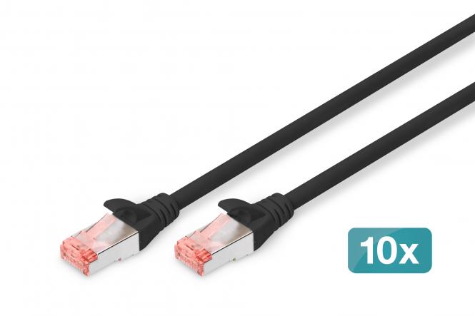 DIGITUS CAT 6 S/FTP patch cable, 10 pieces Cables & Adapters