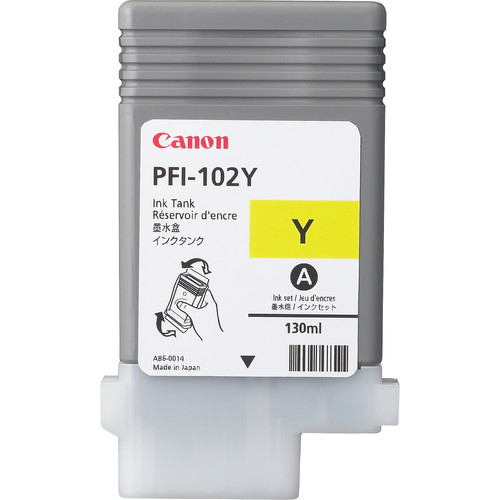 Canon LUCIA PFI-102 Y Ink Cartridge Original Yellow 130 ml Ink Cartridges