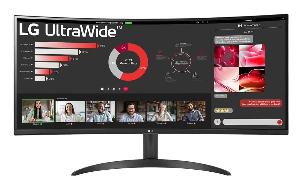 [19126137000] LG 34Wr50Qk-B computer monitor 34 inch Flat Screen 34-inch Monitors