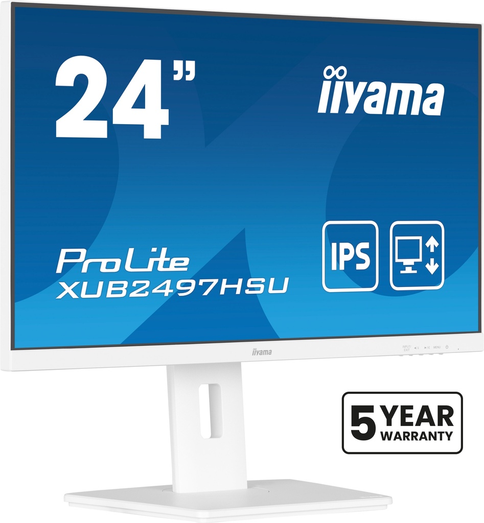 [19345540000] Iiyama ProLite XUB2497HSU-W2 Full HD Display 24 inch Flat Screen 23.8-inch Monitors