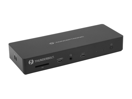 Conceptronic 13-1 Dock USB-C->HDMI 2xUSB-A USB-C GBE 96 W sw Black DONN30B